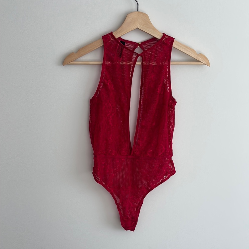 Red Lace La Senza One-piece Lingerie